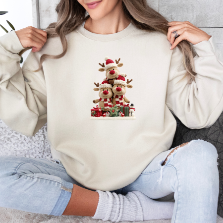 Bluza dama oversize Christmas Reindeer Squad [1]