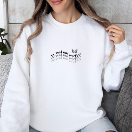 Bluze dama - Bluza dama oversize Be Real Not Perfect