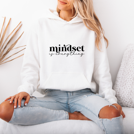 Hanorace dama cu mesaje - Hanorac dama cu gluga Mindset is Everything