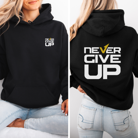 Hanorace dama Street & Urban Art - Hanorac dama cu gluga Never Give Up