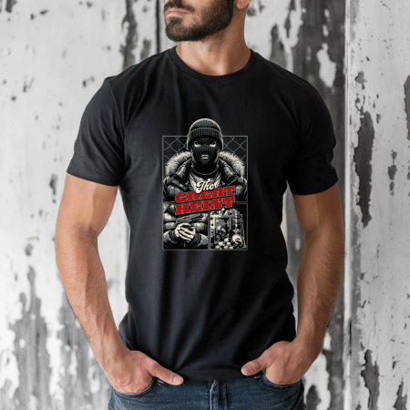 Tricouri barbati - Tricou barbati din bumbac 100% regular fit, Alb, marimea M, Urban 20