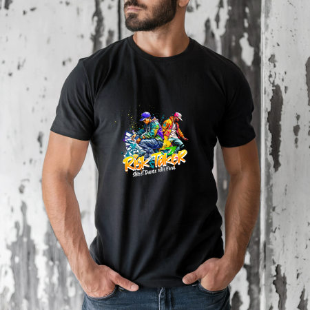 Tricouri barbati - Tricou barbati din bumbac 100% regular fit, Alb, marimea M, Urban 17