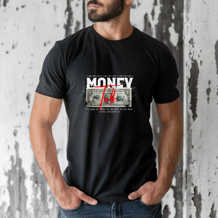 Tricouri barbati - Tricou barbati din bumbac 100% regular fit, Alb, marimea M, Urban 35