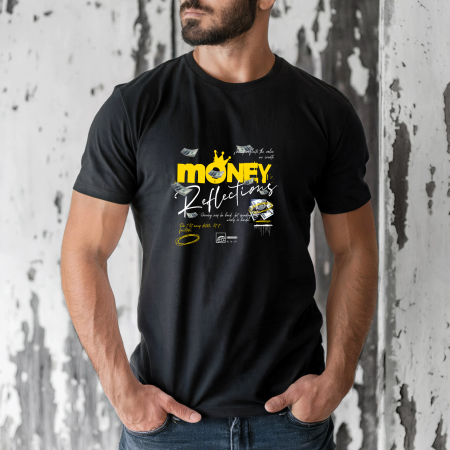 Tricouri barbati - Tricou barbati din bumbac 100% regular fit, Alb, marimea M, Urban 37
