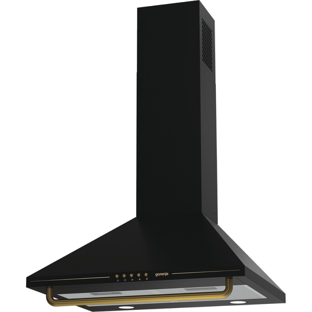 Hota decorativa GORENJE WHC63CLB, 1 motor, 650 m3/h, L 60 cm, negru [2]
