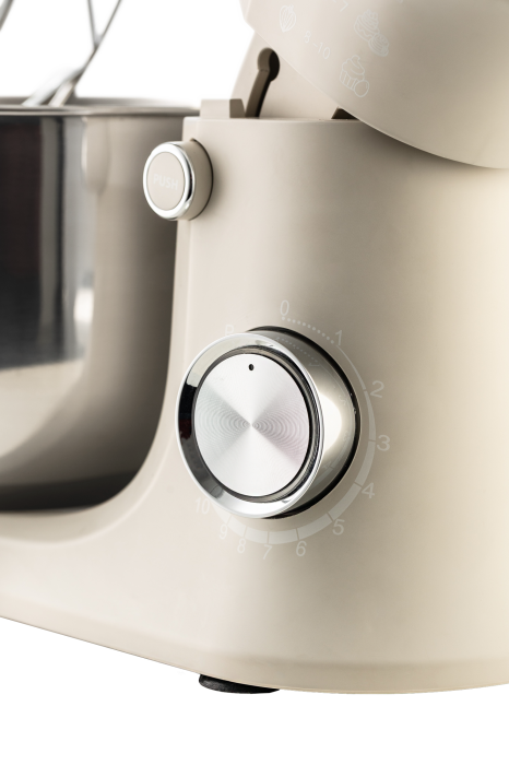 Robot de bucătărie Vivax RM-41500S, 2 boluri de inox de 4 si 5 L, 1500W, 10 viteze + Turbo Pulse, Bej [7]