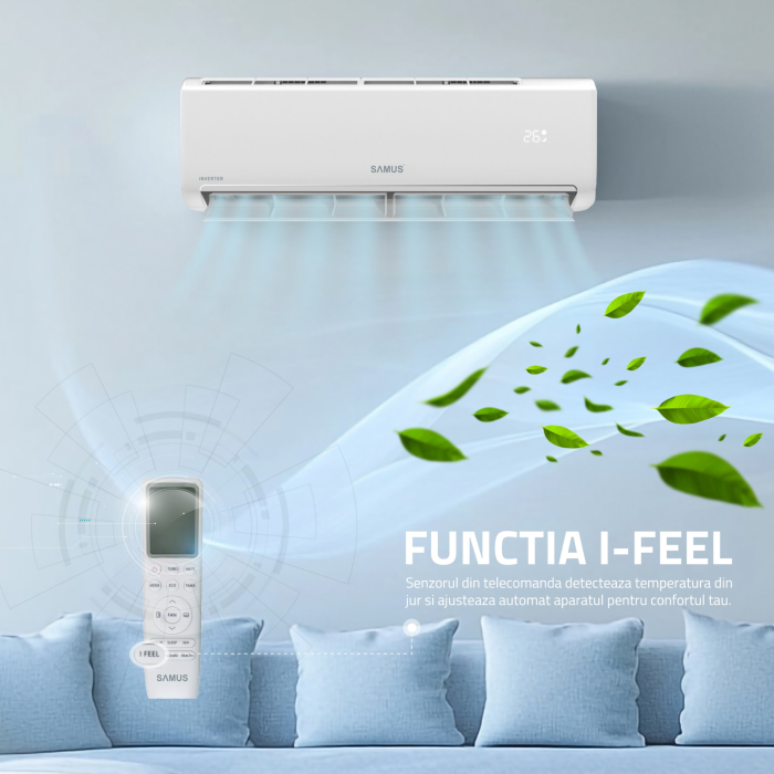 Aparat de aer conditionat Samus ACS-18K01 WIFI, 18000 BTU, R.32, WIFI, clasa energetica racire A++ - Incalzire A+++, Inverter, Display, Alb [8]