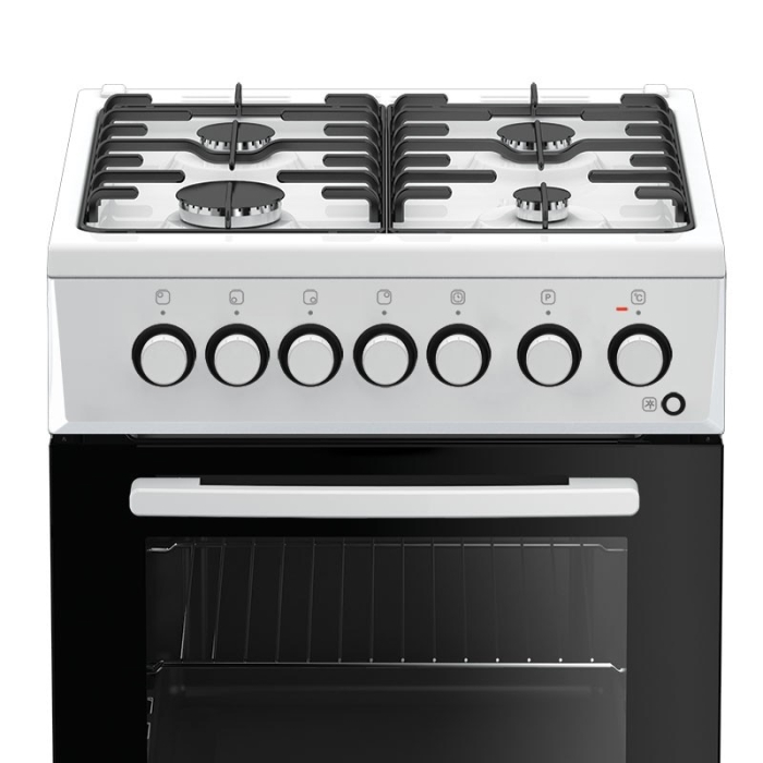 Aragaz Arctic ACM5611DTL, Mixt, 4 arzatoare gaz, Cuptor electric, Grill, Timer, 50 cm, Alb [2]