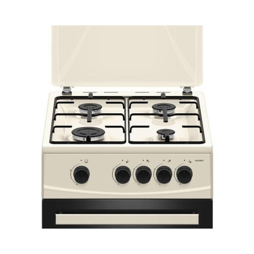 Aragaz pe gaz Albatros AL452BCS, 4 arzatoare, cuptor pe gaz 52 litri, dispozitiv siguranta plita si cuptor, geam dublu la cuptor, capac metalic, latime 50 cm, bej [2]