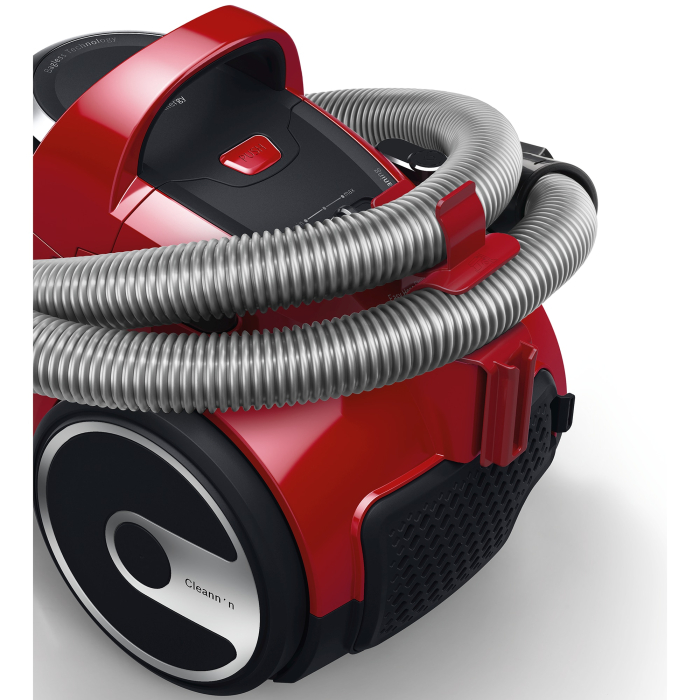 Aspirator fara sac Bosch 3A BGC05AAA2, 700W, 1.5 l, Filtru igienic PureAir, Perie parchet, Easy Clean, Rosu/Negru [6]