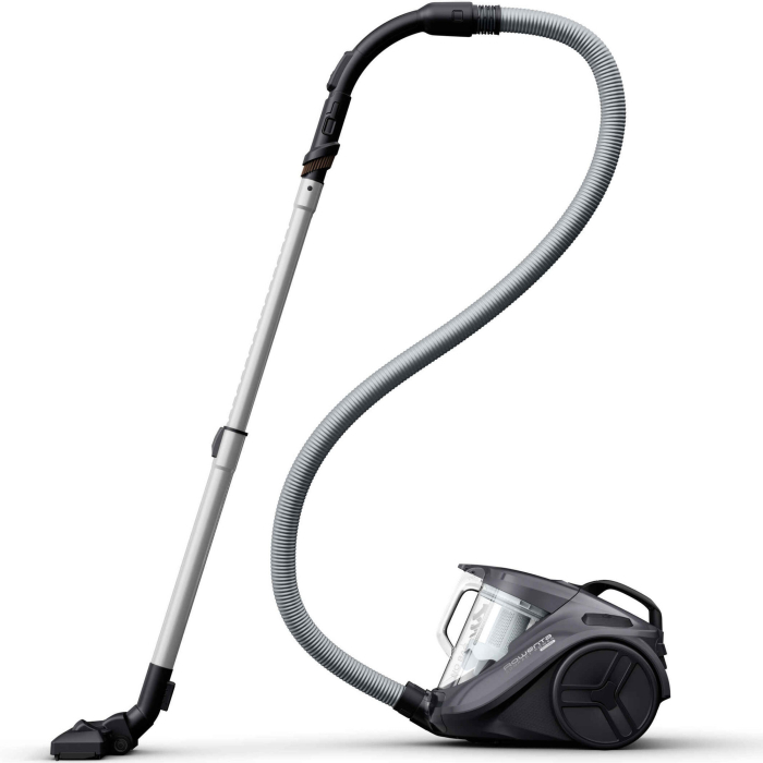 Aspirator fara sac Rowenta Compact Power™ Cyclonic RO3726EA, 750W, recipient praf 1.5L, filtrare 99.98%, raza de operare 8.8m, tub metalic telescopic, zgomot redus 79 dB(A), sistem CleanExpress, gri [2]