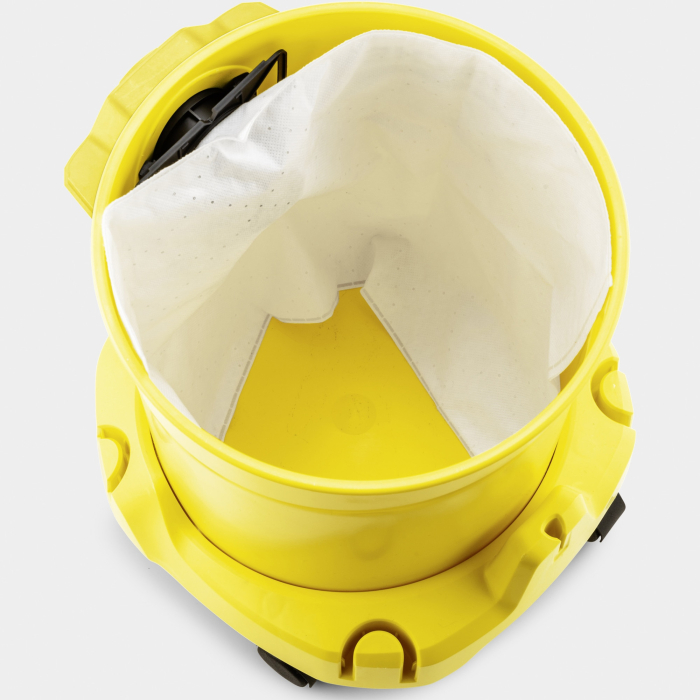 Aspirator umed-uscat Karcher WD 2 Plus V-12/4/18, 1000 W, recipient 12 l, furtun 1,8 m, functie de suflare, sac de filtrare, 1.628-000.0, Galben/Negru [5]