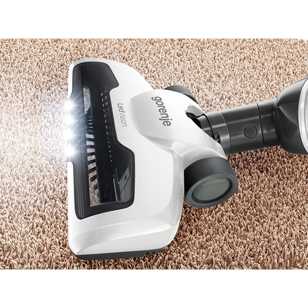 Aspirator vertical GORENJE Freestyle SVC180FW, 0.6l, 18V, autonomie max 45 min, iluminare LED, alb-gri inchis [6]