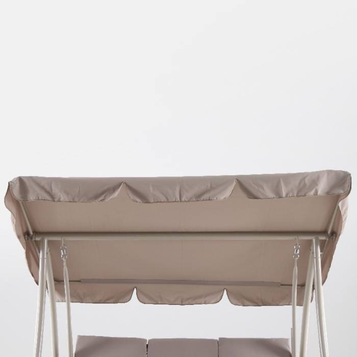 Balansoar gradina Monte Carlo, 3 locuri, 211 x 120 x 167 cm, sarcina 300 kg, maro [5]