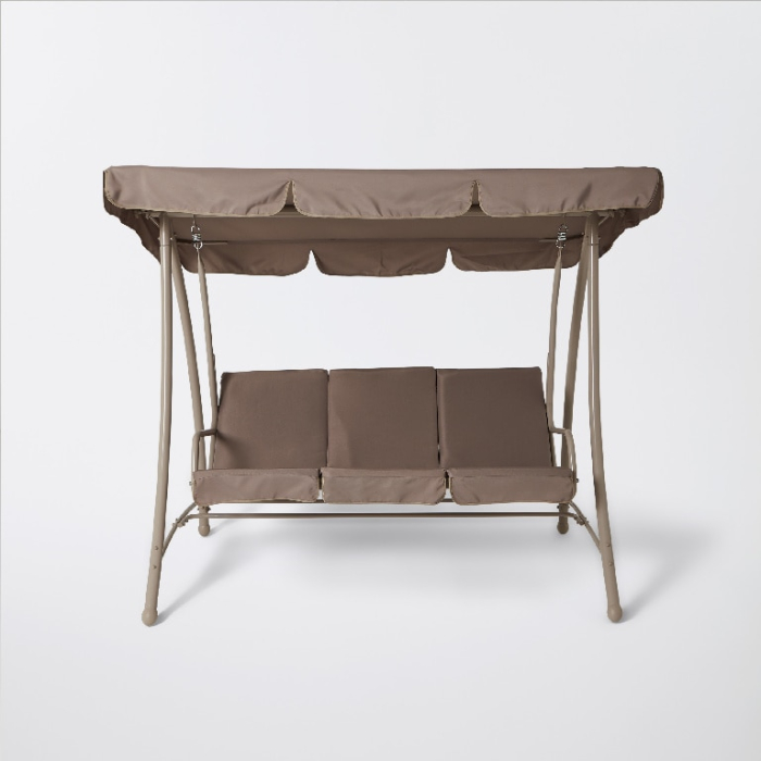 Balansoar gradina Monte Carlo, 3 locuri, 211 x 120 x 167 cm, sarcina 300 kg, maro [3]