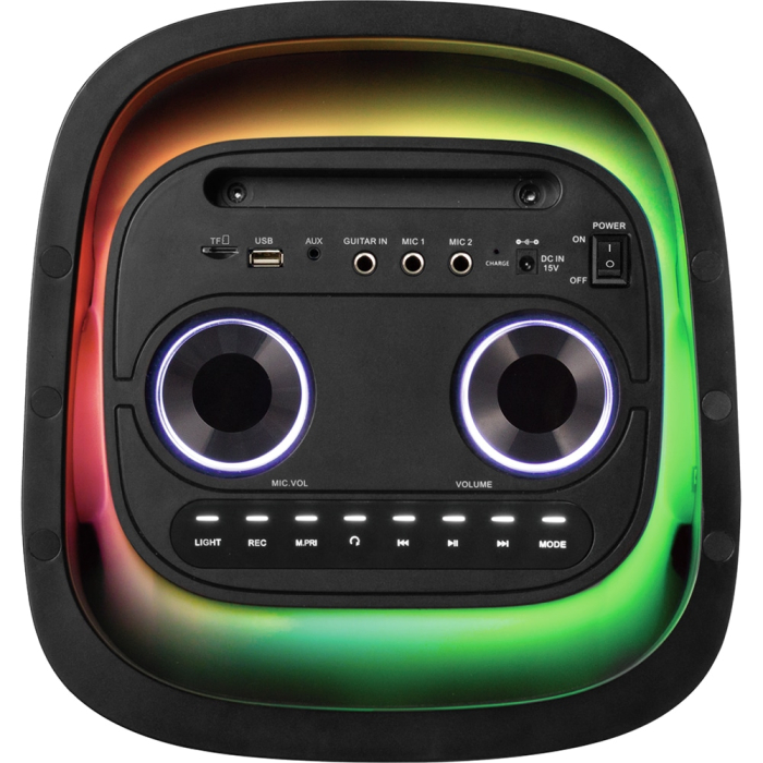 Boxa portabila VORTEX VO2618, 100W RMS, Bluetooth, Radio FM, negru [6]