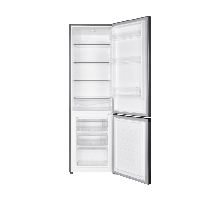 Combina frigorifica Albatros CFX343E, 262 litri, clasa E, inaltime 180 cm, termostat reglabil, dezghetare automata frigider, usi reversibile, lumina interioara tip LED, picioare reglabile, argintiu [2]