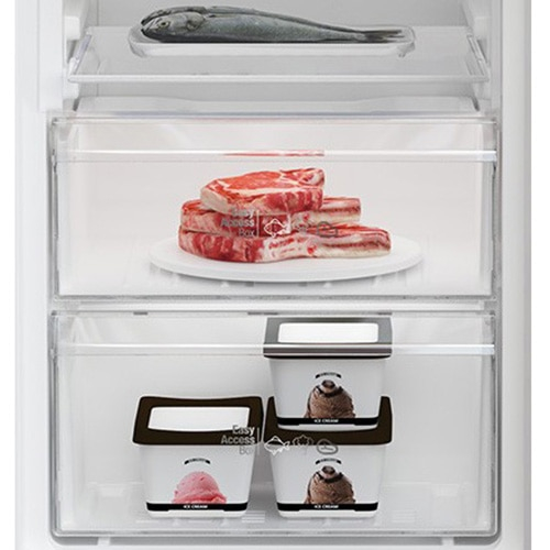 Combina frigorifica Arctic AK54270M40S, 262 l, Garden Fresh, Eco LED, Mix Zone, Clasa E, H 170.8 cm, Argintiu [5]