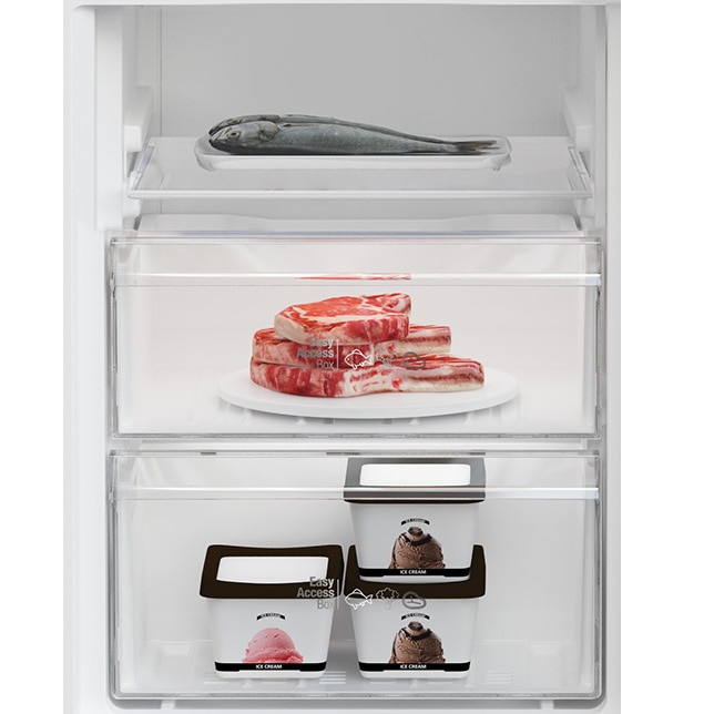 Combina frigorifica Arctic AK54270M40W, 262 L, Garden Fresh, Eco LED, Clasa E, H 170.8 cm, L 54 cm, Alb [5]