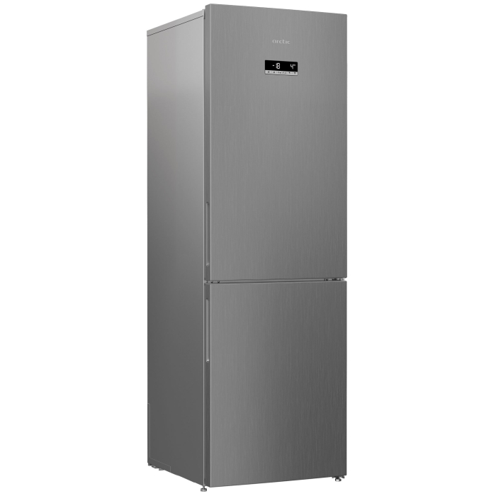 Combina frigorifica Arctic AK60366E40NFMT, 324 l, Full NoFrost, Control electronic, Air Flow Dual Tech, Clasa E, H 185 cm, Argintiu [2]