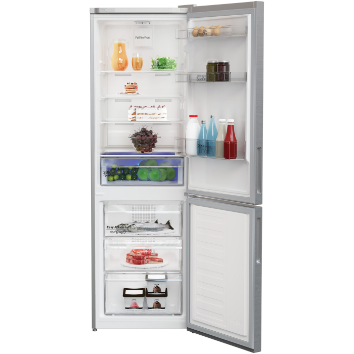 Combina frigorifica Arctic AK60366E40NFMT, 324 l, Full NoFrost, Control electronic, Air Flow Dual Tech, Clasa E, H 185 cm, Argintiu [3]