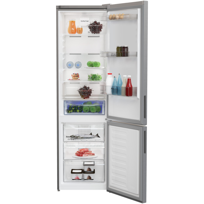 Combina frigorifica Arctic AK60406E40NFMT, 362 l, Full NoFrost, Blue tech, Air Flow Dual Tech, Fast Freeze Zone, Display LCD, Clasa E, H 202 cm, Argintiu [3]