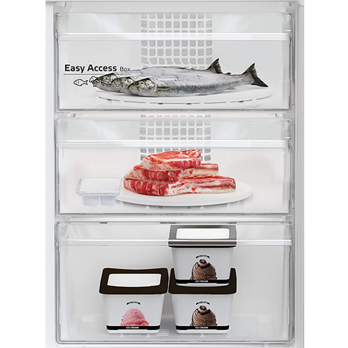 Combina frigorifica Arctic AK60406M40S, 386 l, Clasa E, Garden Fresh, Safety Glass, XXL Bottle, H 202,5 cm, Argintiu [5]