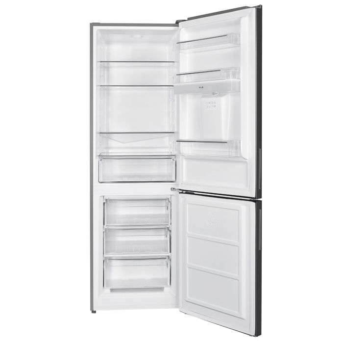 Combina Frigorifica Samus SCX396ED, 313 L, Clasa energetica E, Termostat Reglabil, 3 sertare congelator, H 186 cm, Inox/Argintiu [2]