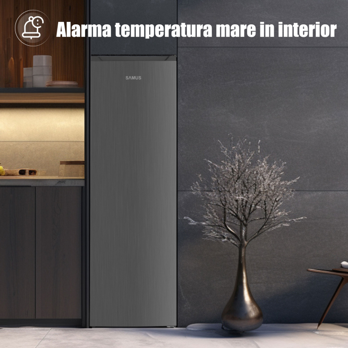 Congelator Samus SCGXE336NFE, 204L, Clasa E, Inox/ argintiu [12]