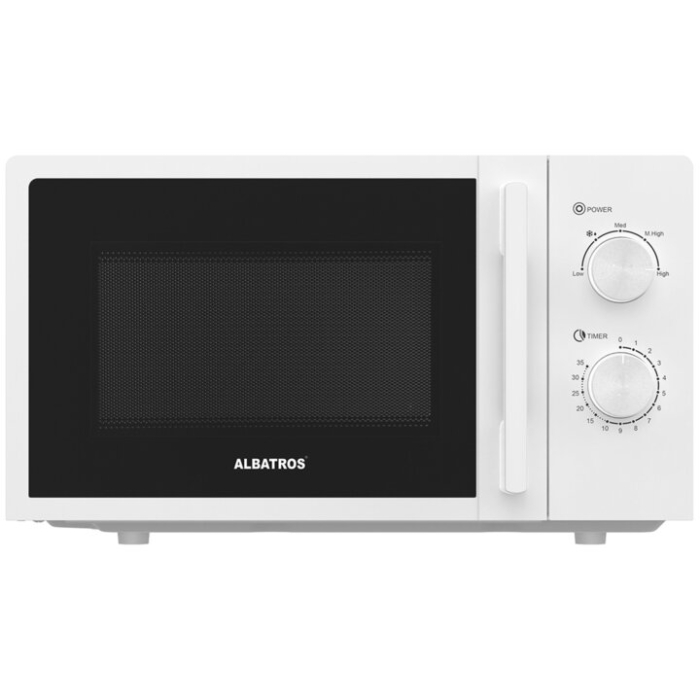Cuptor cu microunde Albatros MWA-20MC4, 20 litri, 700 W, 5 nivele de putere, control mecanic, timer, functie dezghetare, alb [3]