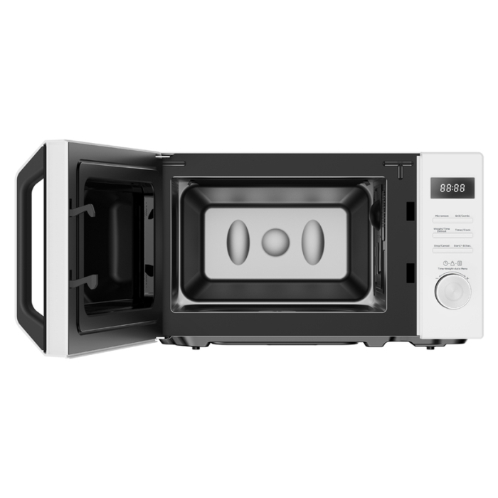 Cuptor cu microunde Midea AG20CF2E, 20L, digital, 700W, grill, Funcție de decongelare, Alb [3]