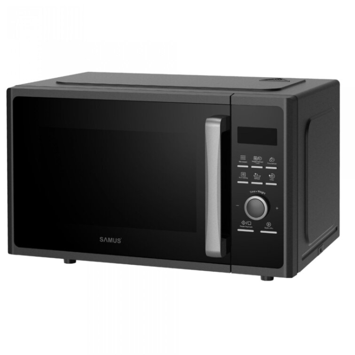 Cuptor cu microunde Samus SMC-23DB2, 23 L, 800 W, 5 Nivele de putere, Digital, 8 Programe de preparare, Dezghetare, Negru [8]