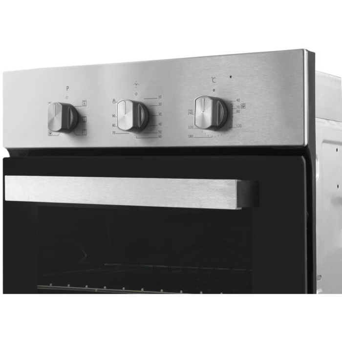 Cuptor electric incorporabil Samus SC456GTXV, clasa A, 43 litri, 6 functii, grill, ventilatie, timer mecanic, panou control din inox, 1900 W, argintiu [4]