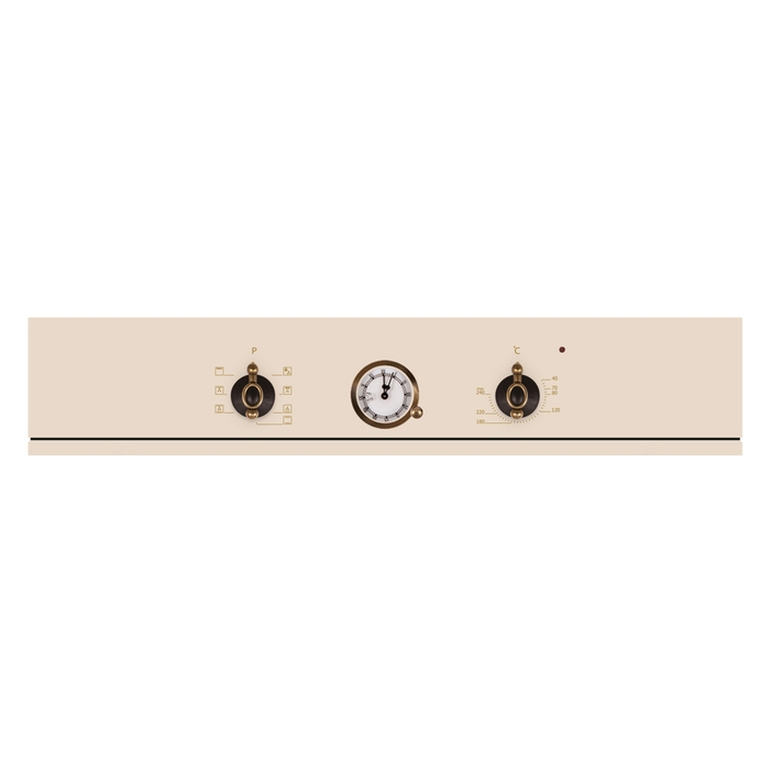 Cuptor electric incorporabil Samus SC620VTV, clasa A, 58 litri, 6 functii, grill, ventilator, timer, design vintage, 2200 W, bej [2]