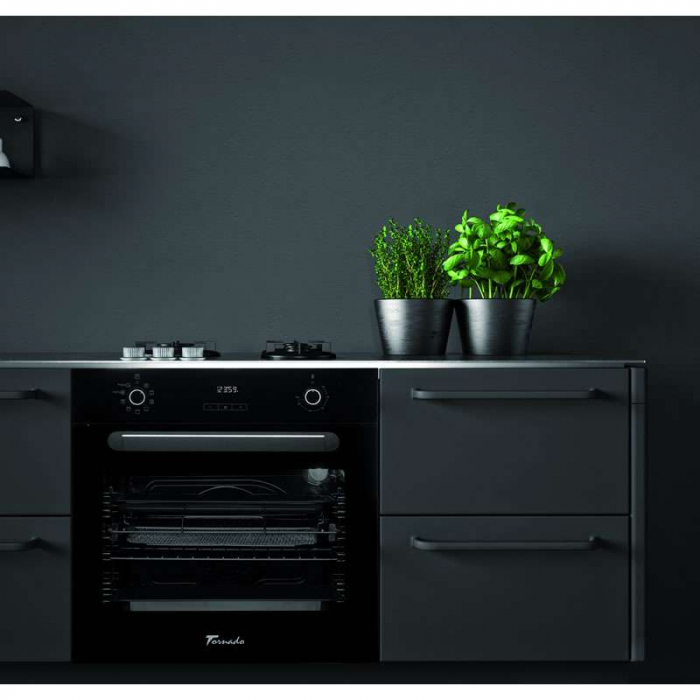 Cuptor electric incorporabil Tornado Simphony, 73 l, soft close, 9 functii, Clasa A, Negru [9]