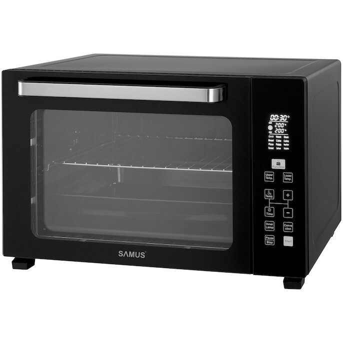 Cuptor electric Samus CSDN-48BRCL3, 48 litri, 1800 W, 12 programe, grill, rotisor, convectie, dezghetare, functie mentinere la cald, afisaj electronic, timer, negru [4]
