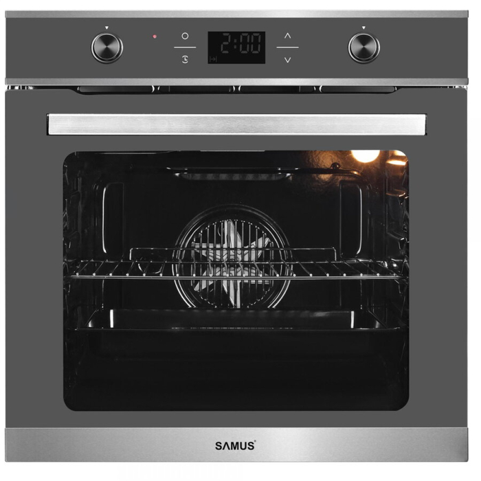 Cuptor incorporabil Samus SC626GDX9 Gray,75 L, 9 functii de preparare, Semi grill, Putere cuptor 2800 W, Functie dezghetare, Pizza, Gri [6]