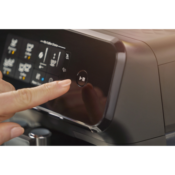 Espressor automat Philips EP1224/00, 1500W, 2 bauturi, sistem clasic de spumare a laptelui, afisaj tactil, rasnita ceramica, compatibil cu filtrul Aqua Clean, gri casmir [6]