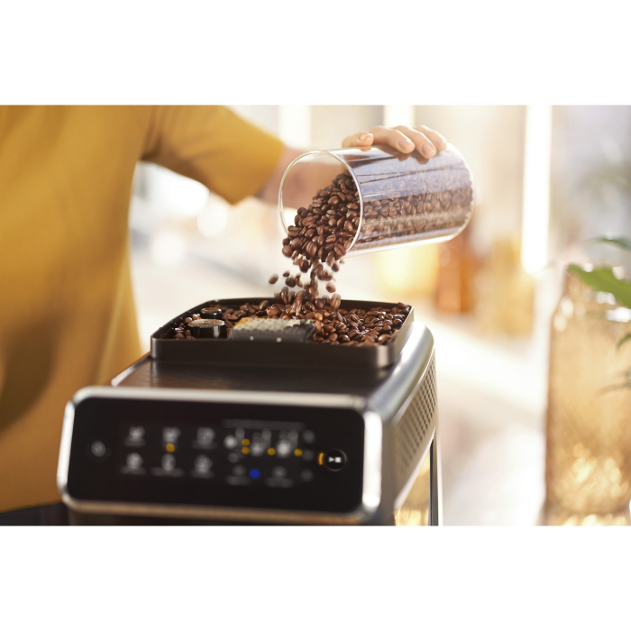 Espressor automat Philips EP1224/00, 1500W, 2 bauturi, sistem clasic de spumare a laptelui, afisaj tactil, rasnita ceramica, compatibil cu filtrul Aqua Clean, gri casmir [8]