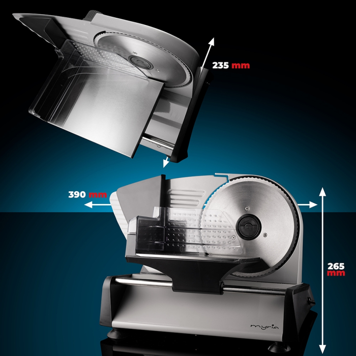 Feliator MYRIA MY4477, 150W, grosime feliere 0-15 mm, argintiu-negru [3]