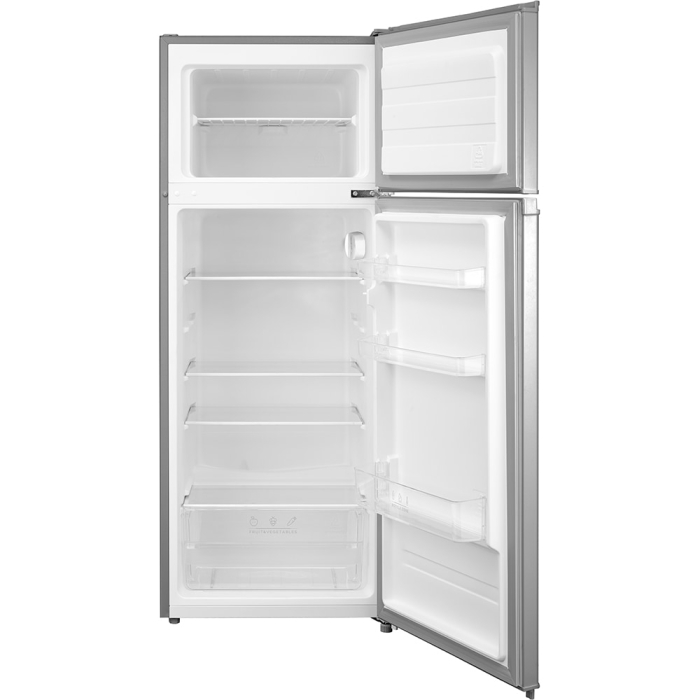 Frigider cu doua usi VORTEX VDD20SSV01M, 204 l, H 143 cm, Clasa E, argintiu [2]