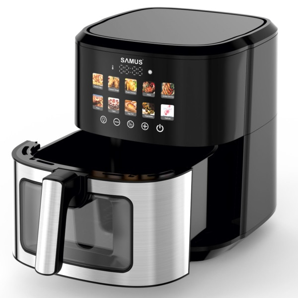 Friteuza cu aer cald Samus AF6.5H-S1701DW, 6.5 l, 1700 W, Afisaj electronic color, Control digital tactil, Timer 0-60 min, 10 programe, Tehnologia Fry-Force 360° [4]