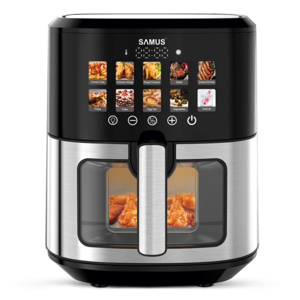 Friteuza cu aer cald Samus AF6.5H-S1701DW, 6.5 l, 1700 W, Afisaj electronic color, Control digital tactil, Timer 0-60 min, 10 programe, Tehnologia Fry-Force 360° [5]