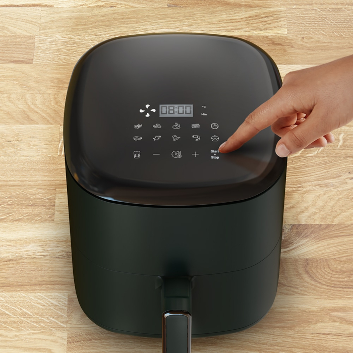 Friteuza cu aer cald Tefal Easy Fry Max air fryer EY245310, 1500 W, capacitate 5L, 10 programe automate, ecran tactil, vas detasabil antiaderent, oprire automata, temperatura ajusatbila, carte de rete [6]