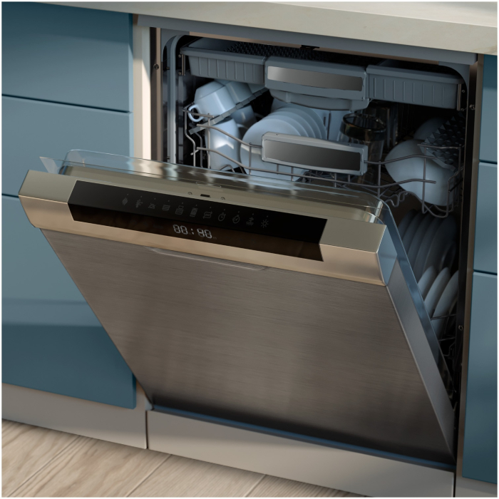 Friteuza dubla fara ulei Philips Airfryer Seria 3000 NA351/00, tehnologia Rapid Air, 2 recipiente de 2 dimensiuni, afisaj digital, 8 presetari, capacitate 9 litri, cronometru, compatibila cu HomeID [9]