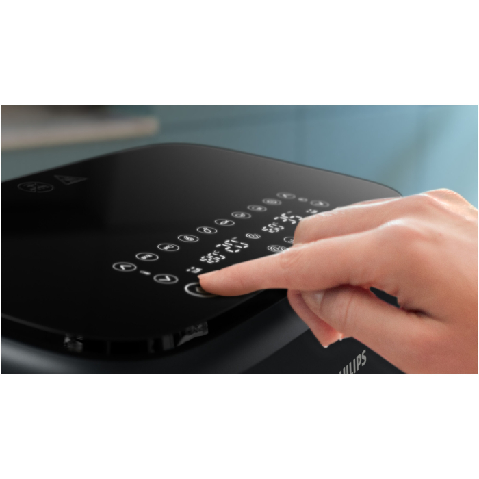 Friteuza dubla fara ulei Philips Airfryer Seria 3000 NA351/00, tehnologia Rapid Air, 2 recipiente de 2 dimensiuni, afisaj digital, 8 presetari, capacitate 9 litri, cronometru, compatibila cu HomeID [4]