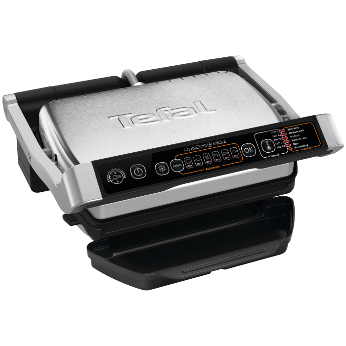 Gratar electric Tefal OptiGrill+ GC706D34, 2000W, 6 programe automate, 4 niveluri temperatura, functie dezghetare, placi detasabile antiaderente, tava colectoare grasime, indicator luminos nivel gatir [3]