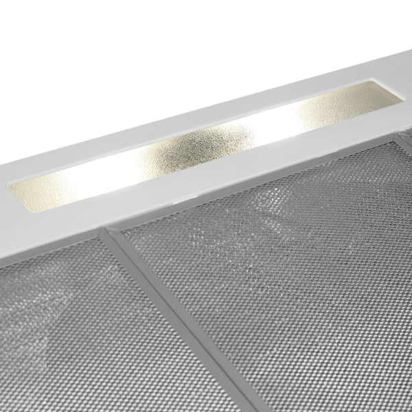 Hota clasica Samus SM92A Eco+, 380 mc/h, 2 motoare, 94 W, latime 90 cm, tehnologie Eco+, filtru metalic triplu caseta, geam rabatabil, alb [4]
