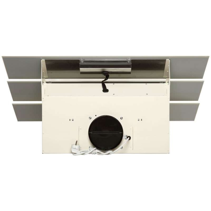 Hota Decorativa Tornado Megas 1200 (90) LED, clasa A, 1 motor Turbo, latime 90 cm, 4 viteze, absorbtie 1200 m3/ora, filtru anti-grasimi aluminiu 5 straturi, Bej [7]