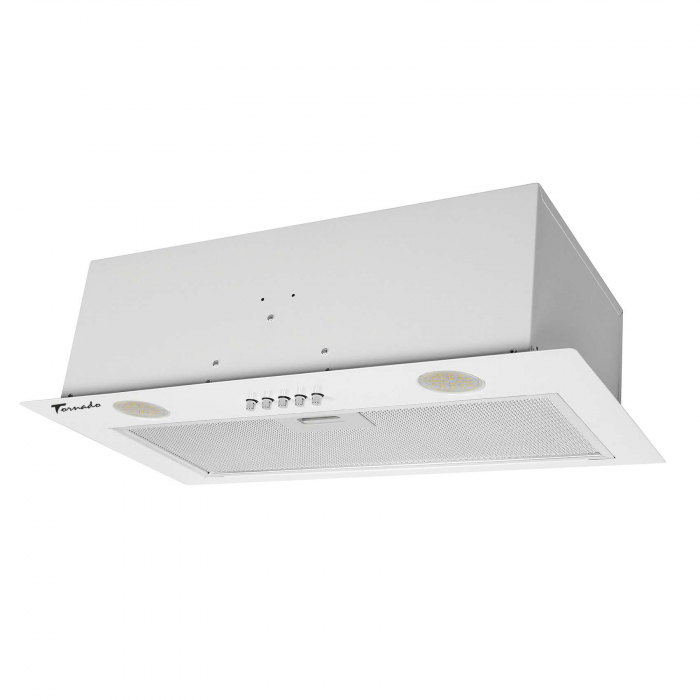 Hota Incorporabila Tornado DRYTH 700 (52) LED, 1 motor Turbo, latime 52 cm, absorbtie 700 m3/ora, filtru anti-grasimi aluminiu 5 straturi, ALB [3]